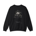 Nothing Lasts Forever Skull Sweatshirt in Black — back view