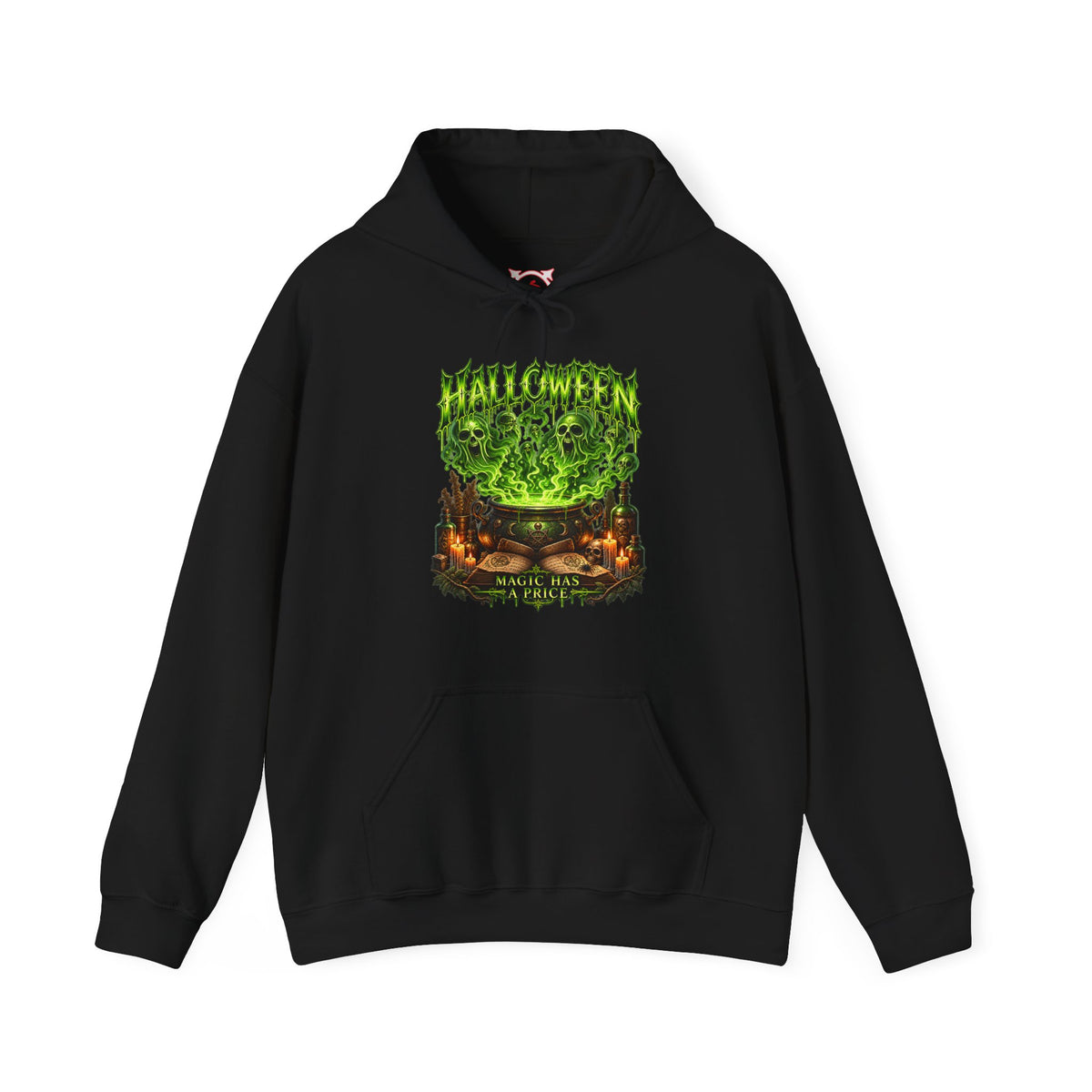 Magic Has a Price Cauldron Hoodie in Black — front view