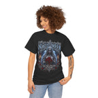 Midnight Vows Gothic Bride T-Shirt in Black — model view