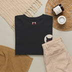 Black Cat Moon T-Shirt in Black — folded view