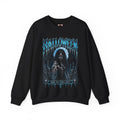 She Never Left Ghost Sweatshirt in Black — front view