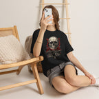 Skull Temple T-Shirt in Black — model view