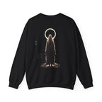 Pale Halo Ghost Sweatshirt in Black — back view
