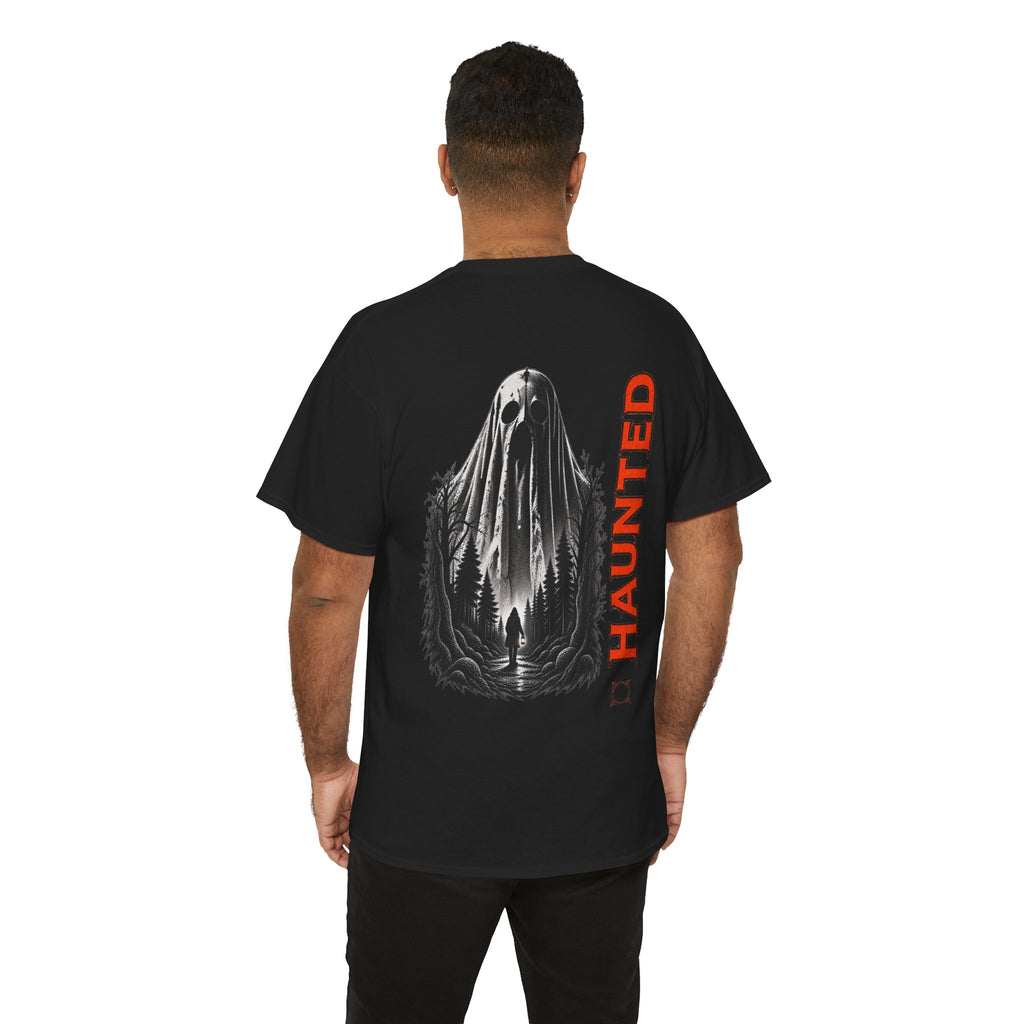 Haunted Ghost T-Shirt in Black — model view