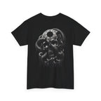 Eclipse Serpent Skull T-Shirt in Black — back view