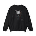 Reality Is an Illusion Glitch Skull Sweatshirt in Black — back view