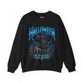 Never Buried Scarecrow Sweatshirt in Black — front view