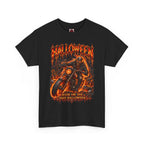 Ride or Die Skeleton Biker T-Shirt in Black — front view