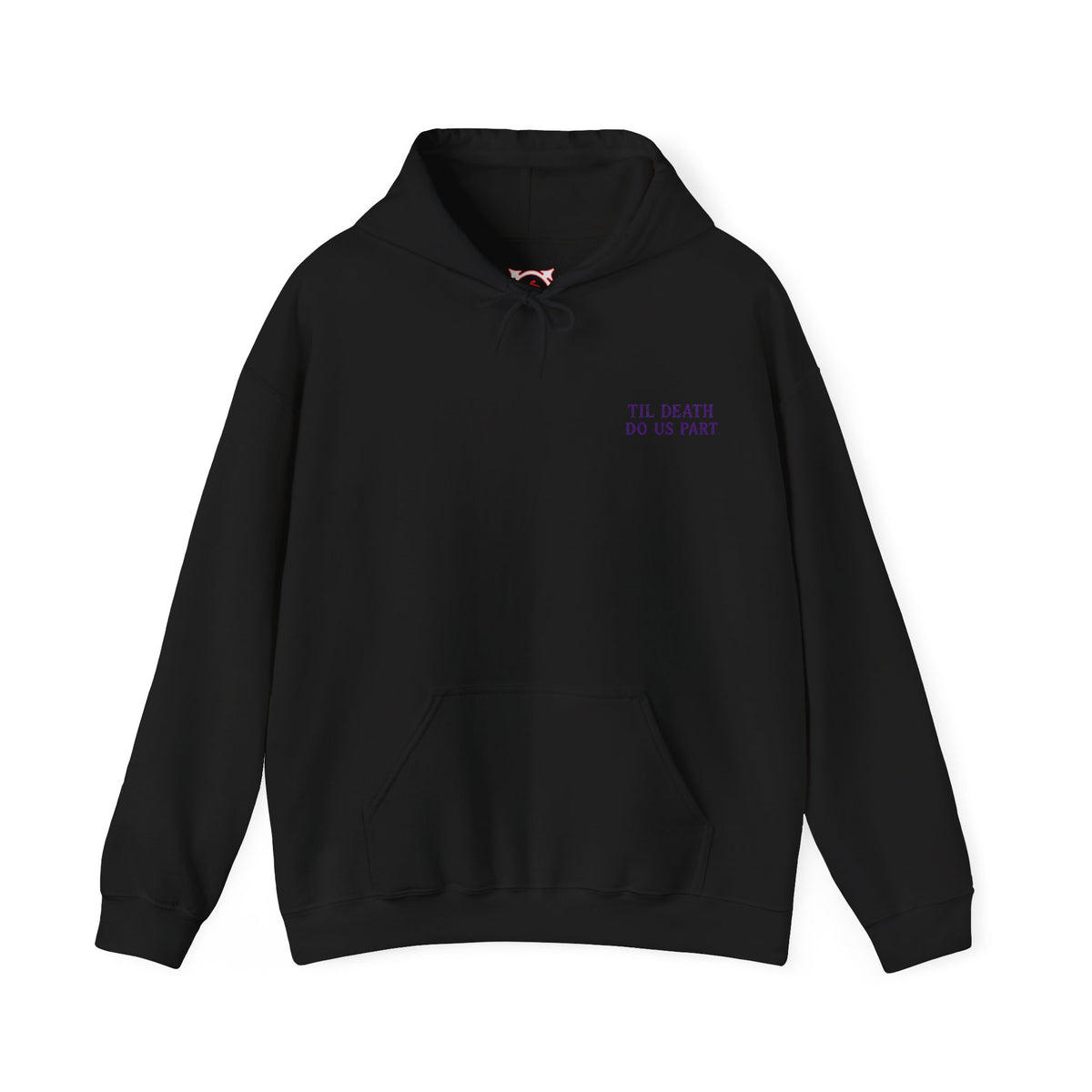 Til Death Grim Reaper Hoodie in Black — front view