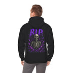 RIP Skeleton Hoodie in Black — model view