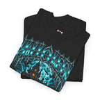 Midnight Manor Haunted House T-Shirt in Black — folded view