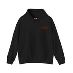 Carve Your Destiny Pumpkin Hoodie in Black — front view