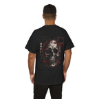 No Signal Glitch Skull T-Shirt in Black — model view