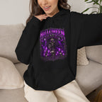 Beautiful Deception Skeleton Hoodie in Black — model view