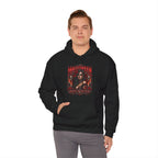 Beauty of the Dead Gothic Portrait Hoodie in Black — model view