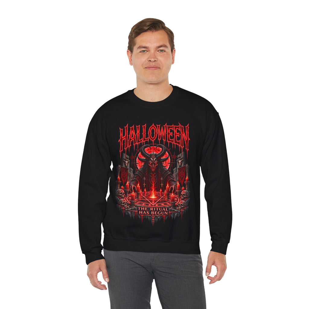 The Ritual Occult Sweatshirt in Black — model view