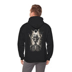 Eclipse Skeleton Hoodie in Black — model view