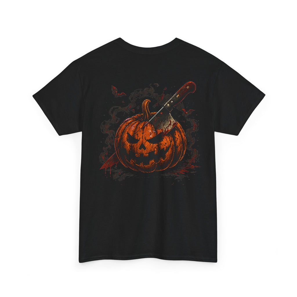 Carve Your Destiny Pumpkin T-Shirt in Black — back view