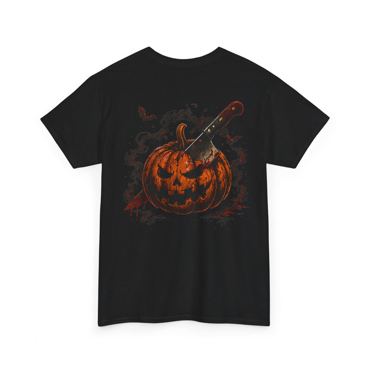 Carve Your Destiny Pumpkin T-Shirt in Black — back view