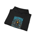 Drown Your Fears Deep Sea Hoodie in Black — folded view