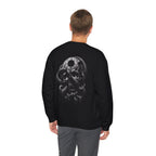 Eclipse Serpent Skull Sweatshirt in Black — model view