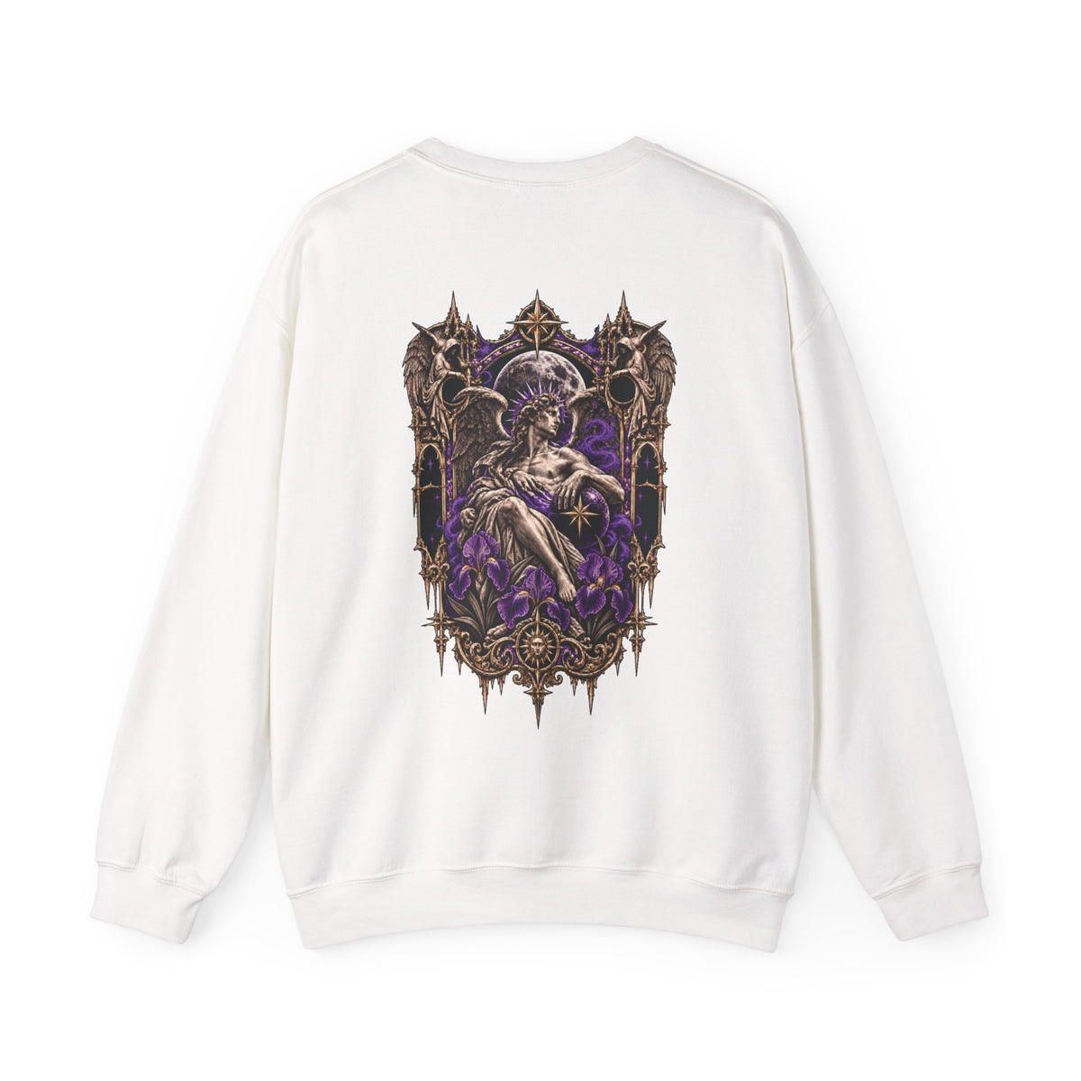 Iris Sweatshirt in White — back view