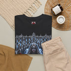 Midnight Vows Gothic Bride T-Shirt in Black — folded view