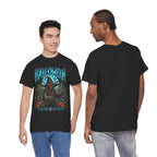The Fields Are Watching Scarecrow T-Shirt in Black — model view