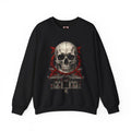 Skull Temple Sweatshirt in Black — front view