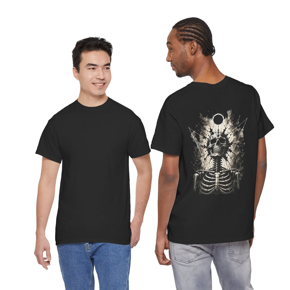 Eclipse Skeleton T-Shirt in Black — model view