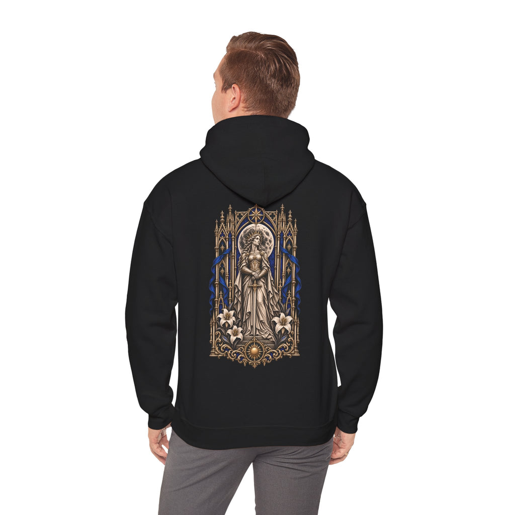 Vigil Hoodie in Black — model view