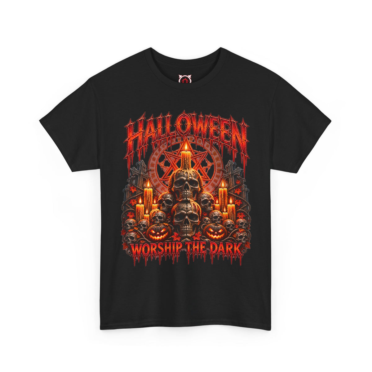Worship the Dark Occult T-Shirt in Black — front view