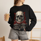 Skull Temple Sweatshirt in Black — model view