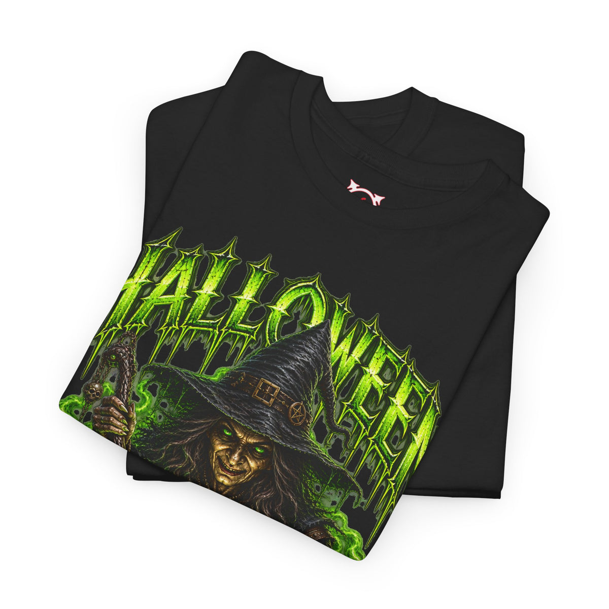 Magic Is Real Witch T-Shirt in Black — folded view
