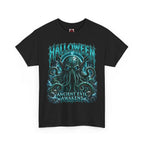 Ancient Awakening Tentacle Creature T-Shirt in Black — front view
