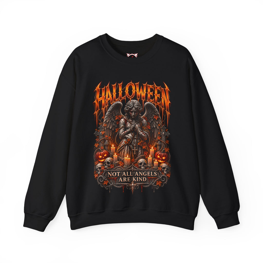 Not All Angels Sweatshirt in Black — front view