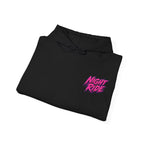 Night Ride Motorcycle Hoodie in Black — folded view