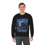 Full Moon Terror Werewolf Sweatshirt in Black — model view