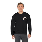 Black Cat Moon Sweatshirt in Black — model view