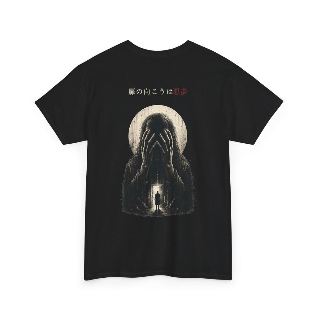 Behind Every Door Nightmare T-Shirt in Black — back view
