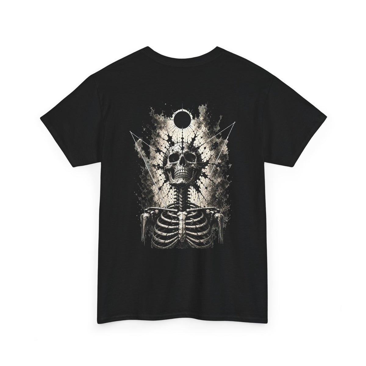 Eclipse Skeleton T-Shirt in Black — back view