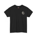 Crescent Skeleton T-Shirt in Black — front view