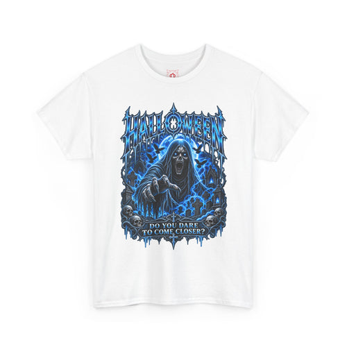 Come Closer Ghost T-Shirt in White — front view