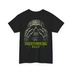 Overthinking Kills Skull T-Shirt in Black — back view