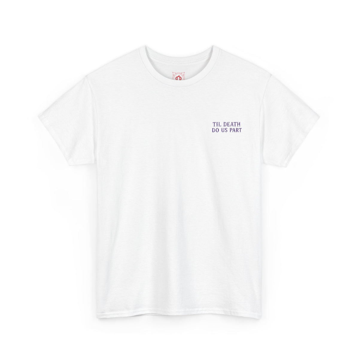 Til Death Grim Reaper T-Shirt in White — front view