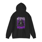 No Souls Just Shadows Grim Reaper Hoodie in Black — back view