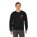 Trick or Die Halloween Sweatshirt in Black — model view