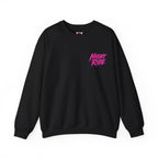 Night Ride Motorcycle Sweatshirt in Black — front view