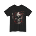 No Signal Glitch Skull T-Shirt in Black — back view