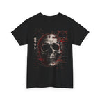 No Signal Glitch Skull T-Shirt in Black — back view